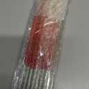 12 Pack Gymnastic Batons Ribbon Sticks 19 Inch Gymnastics Sticks, White Rod Red Handle, Portable Ribbon Pole Wand, No Ribbons Included