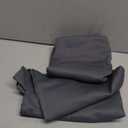 Chyhomenyc Charcoal Grey Short Blackout Curtains 24 Inch Length, Small Kitchen Curtain Tier Rod Pocket Half Window Curtains for Bathroom Basement Cabinet Camper RV Bunk, 2 PCS, Each 30" Wx24 L