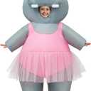 Spooktacular Creations Kids Inflatable Costumes, Fullbody Dancing Hippo Inflatable Costume, Hippo Blow Up Suits for Halloween Cosplay Themed Parties