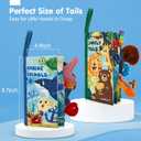 hahaland Baby Toys 0-6 Months - Crinkle Books for Babies 2-Pack, Soft Cloth Sensory Touch Feel Baby Book 6-12 Months, Infant Tummy Time Toys 3 Month Newborn Baby Boys Gifts Christmas Stocking Stuffers