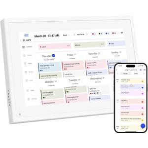 Ekasoco 10.1 Inch Digital Calendar,IPS HD Touchscreen Interactive Display,Smart Family Planner,Smart Calendar for Seamless Scheduling,Digital Picture Frame for Displaying Photos/Videos