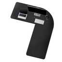 CENNBIE Reversible L Shaped Desk Pad,(‎‎‎‎51"+ 59") x16 Corner Leather Desk Pad,l Shaped Desk Gaming mat,Waterproof l Shaped Leather Mouse pad,Home Office Accessories Corner Desk Mat(Black)