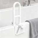 Bathtub Safety Rail Adjustable Shower Grab Bar - White Medical Bathtub Handle Grab Bars for Bathroom, Safety Handle Rail Heavy Duty for Seniors and Elderly