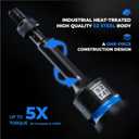 toolant Torx T20 Impact Bit Socket Set 2pcs,1/2" S2 Steel Air Drive Star Sockets, Long High Impact Bits,Professional Mechanic & Automotive Repair Socket Set