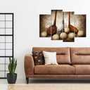 sechars Golf Canvas Wall Art Vintage Golf Balls Picture Art Prints Sports Poster Artwork for Gym Home Office Man Bedroom Decoration Ready to Hang, 12x24 inches x2PCS +12x32 inches x2PCS