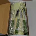 Kikcoin 43Pcs Kitchen Utensils Set - Silicone Cooking Utensil Set, Dishwasher Safe Spatula for Non-stick Cookware, 446F Heat Resistant Kitchen Gadgets with Holder BPA Free, Avocado Green