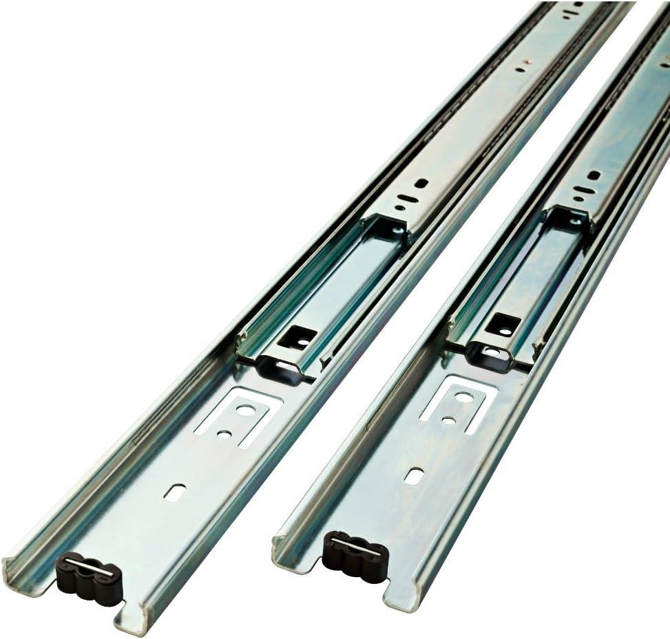 Liberty Hardware D80622C-ZP-W 22-Inch Ball Bearing Drawer Slides (Zinc Plated)
