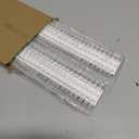 128 Pieces Photo Clips Mini Transparent Plastic Clear Clips for String Fairy Lights (Clear)