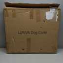 Steel Tube Heavy Anti-Bite Large Dog Crate with Mat Base, 48" L x 28" H Dog Crates for Medium Large Dogs, Big Dog Cage, Dog Kennel, Puppy Dog Playpen with Top, Pet Cage, Indoor, Black2