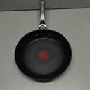 T-Fal x Jamie Oliver Nonstick Coated Stainless Steel Pans 9.5" & 11", Induction Compatible, Oven Safe up to 500F, Chef's Stainless Steel Skillet, Frying Pan, Silver