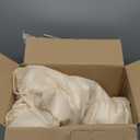 YOUR MOON Summer Lightweight Wool Comforter - Breathable & Thin Duvet Insert for Hot Sleepers, 100% Australian Wool Filling 100gsm with Pure Cotton Shell-Queen Size (White)