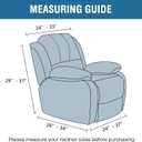 H.VERSAILTEX Stretch Recliner Slipcovers Recliner Chair Cover Sofa Furniture Cover 1-Piece Modern Rich Velvet Form Fit Stylish Protector Feature Rich and Soft Fabric (Coco Mocha, Large)