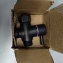 Sneatup Solid Brass 3-way G1/2 Shower Diverter (Matte Black)