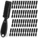ZEAYEA 50 Pcs Blade Clipper Cleaning Brush, Barber Blade Cleaning Brush, Hair Styling Nylon Brush Tool for Trimmer Cleaning Clipper Manicure Salon Haircut, Barbers Supplies, Black