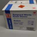 Basic Medical Blue Nitrile Exam Gloves, Latex-Free & Powder-Free Food-Safe House Cleaning Disposable Glove (1000 Pcs)