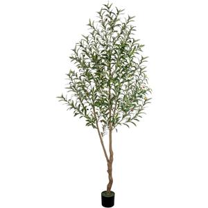 7FT Olive Tree Artificial Indoor, 84in Tall Faux Olive Tree with Pot, Fake Potted Tree with Fruits for Home Office Decor 7FT Olive Tree Artificial Indoor, 84in Tall Faux Olive Tree with Pot, Fake Potted Tree with Fruits for Home Office Decor