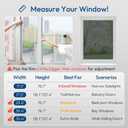 rabbitgoo One Way Window Privacy Film Tint with 3 Tools for Home, Sun Heat UV Blocking Control Reflective Adhesive Mirror Tint See Out Not in Office Door Covering, Black Silver, 23.6 x 78.7 inches