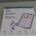 Excelltel Big Button Phone for Seniors, Corded Landline Telephone with Handsfree Function and 9 Groups of Memory, One-Touch Dialling,Suitable People with Vision Disorders/Hearing Damage (EX-LD-858HF)