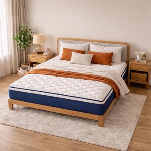 King Size Mattress - 12 Inch Gel Memory Foam Hybrid Mattress, Medium Firm, Pressure Relief & Motion Isolation, 100 Nights Trial, 75 * 80 in