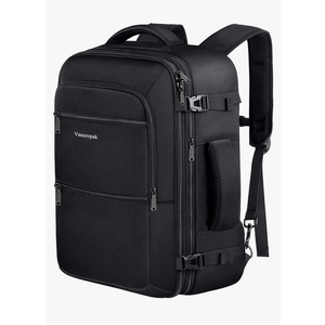Vancropak Carry On Backpack, 40L Expandable Extra Large Travel Backpack, Flight Approved Water Resistant Luggage Suitcase Daypack, Lightweight College Business Weekender Bag for Men & Women, Black