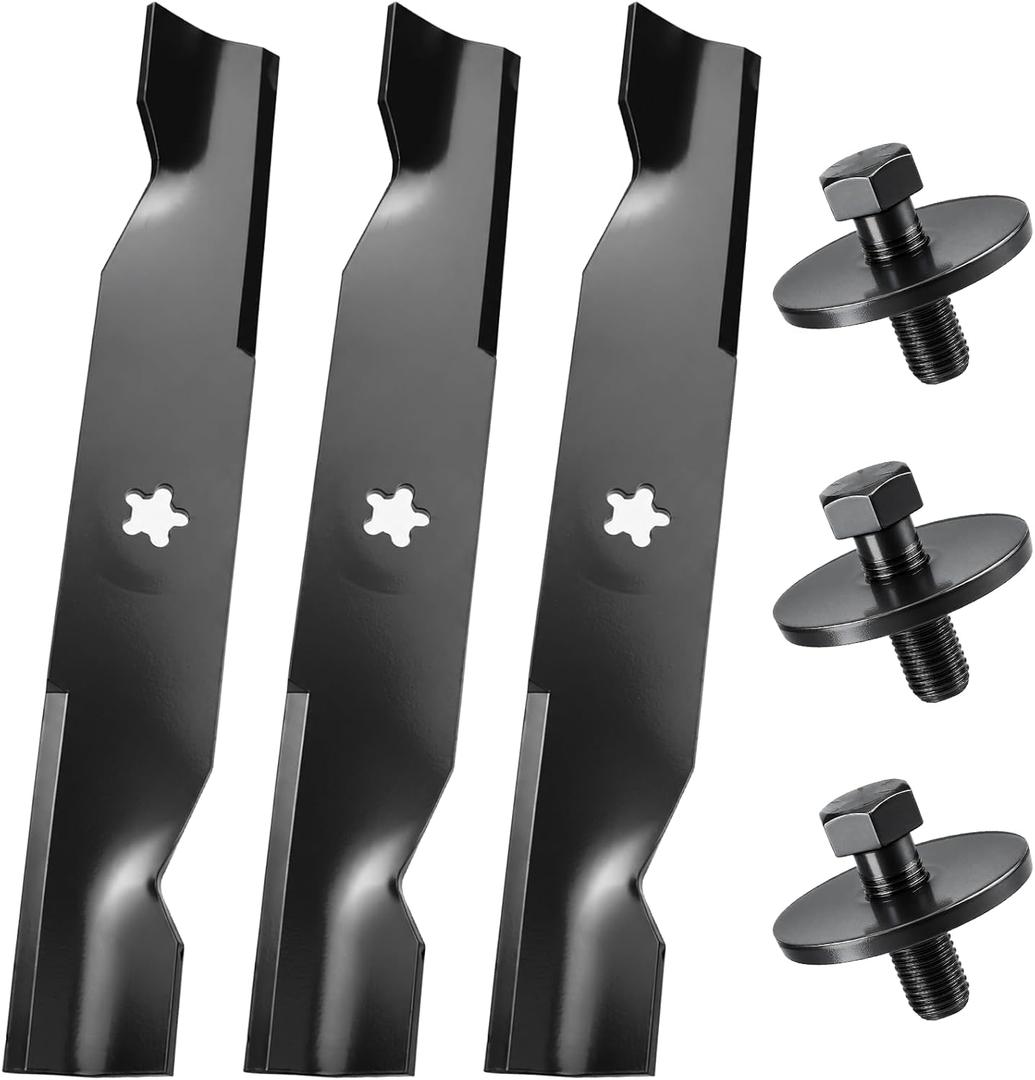 3 Pack 532180054 Mower Blades for Husqvarna 48 inch Mower Blades