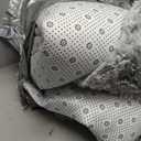 Calming Dog Bed Fluffy Plush Dog Mat for Furniture Protector with Removable Washable Cover for Large Medium Small Dogs and Cats (Large, Light Grey) (45.0"L x 37.0"W x 6.0"Th)