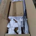 Adjustable Aluminum Truck Ladder Rack with Side Bar Fit for F150 Silverado Ram Sierra, Clamp-On No Drill Installation, Heavy Duty 900 LBS Capacity, Truck Bed Rack for Ladders, Kayaks, Bikes