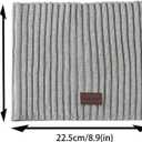 Winter Neck Warmer Scarf Neck Gaiter for Men Women, Windproof Neck Warmer Ski, Tube Circle Neck Scarves (Gray)