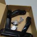 For Harley Davidson 4.5'' LED Auxiliary Fog Passing Lighting Bracket Touring Road King Street Glide Turn Signal Lights Spot Fog Light (Bracket + Mounts -Gloss Black)