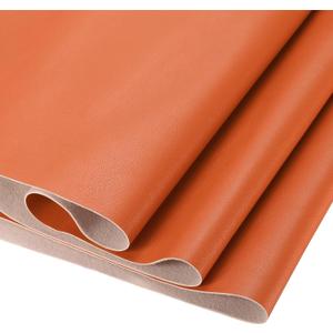 DMiotech 1 Pack 14 Inch x 53 Inch Faux Leather Sheet Furniture Cover Napa Skin Orange PU Leather Roll for Handmade DIY Craft Projects DMiotech 1 Pack 14 Inch x 53 Inch Faux Leather Sheet Furniture Cover Napa Skin Orange PU Leather Roll for Handmade DIY Craft Projects