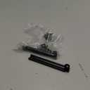 QCAA Solid Brass Surface Bolt 4", Matte Black, Made in Taiwan, 2 Pack