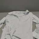 Siliteelon Womens Classic-Fit Dress Shirts Long Sleeve Button Down Wrinkle-Free Stretch Solid Casual Work Office Blouse Top (Medium, White)