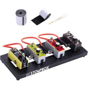 ENO MUSIC 14" Mini Pedal Board Guitar Effects Pedals Compact Small Pedalboard with Mountain Tape & Cable Tie