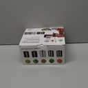 Stainless Steel Slicer Shredder Attachments for KitchenAid Stand Mixers, Vegetable Shredder, Cheese Grater, Salad Maker, Food Slicers Chopper Grinding Powder Accessories with Detachable 5 Blades