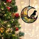 2 x Yootiko Cat Dog Memorial Suncatcher, Pet Memorial Gifts Pet Sympathy Gift to Memorialize The Loss Pass Away Gifts Windows Memorial Ornament with Personalized Decorations of Name Date (B 31 Dog)