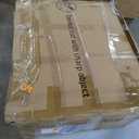 DWVO Convertible Sleeper Chair, 3-in-1 Sofa Bed with Reclining Backrest, 75" Single Sleeper Couch with Pull-Out Bed and Wide Armrest, Linen Futon Sofa for Dorm Apartment, Black