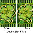 5 x St Patrick's Day Garden Flag,Shamrock St Patricks Flag 12.5 x 18 Inch Clover for Garden and Home Decorations