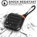 for AirPods Pro Case, Waterproof Silicone Cover for 2nd Generation | Waterproof Protection | Portable | for USB-C/Wireless | Anti-Lost | One piece | Black