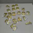 20 Pieces House Numbers Mailbox Numbers 0-9, 3D Door Address Numbers Self Adhesive Mailbox Numbers Sticker or House, Apartment, Office, Hotel Room, Mailbox Signs (Gold,3 Inch)