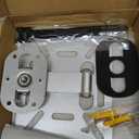 Adjustable Projector Stand with 1/4" Screw, Silver Ceiling Mount for Home Office Studio, Mini Projector Holder Bracket with Cable Ties