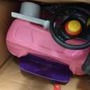 Step2 Whisper Ride II Kids Push Cars, Ride On Car, Seat Belt, Horn, Toddlers Ages 1.5 4 Years Old, Max Weight 50 lbs., Quick Storage, Stroller Substitute, Pink, Large