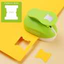 HAUSTGO File Tab Punch, File Tab Puncher for Paper Crafts, File Tab Craft Punch for Scrapbooking, Bullet Journals, Bible Tabs, Making Cards, Planners, Billing Hanging Files