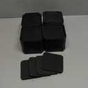 Bed Risers and Furniture Risers, Heavy Duty Adjustable Lifting Blocks for Couches, Desks, and Chairs, Elevates 1.5 or 3 Inches, Holds up to 4000 lbs (Black)