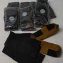 Graduated Copper Compression Socks for Men & Women Circulation 8 Pairs 15-20mmHg - Best for Running Athletic Cycling (Large-X-Large, 01 Black)