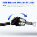 Front Left CV Axle Shaft Assembly Fit for Chevrolet Sonic (LT/LTZ/LS) L4 1.8L 2012 2013 2014 2015 2016 2017 (Only for Manual Transmission), Replace for 66-1523, 1 pcs Driver Side CV Joint Shaft