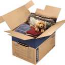Bankers Box Large Prime Moving Box 6 Pack, Reinforced Handles, Tape-Free Assembly, Attached Lid, 18-in x 18-in x 24-in (0062904)