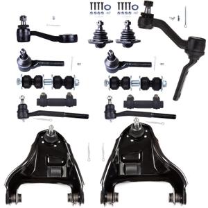14PCS Front Control Arm Ball Joint Tie Rod End Suspension Kit Fit 4WD for Chevrolet Blazer 1999-2005,for S10 1999-2004,for GMC Jimmy 1999-2001,for Sonoma 1999-2004,for Bravada 1999-2001