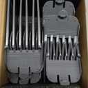 Clipper Guards for Wahl 10 12 14 16 18 20 Hair Clipper Guards 6pcs Extra Long Clipper Guard Attachments 2.5 Inch Clipper Guides Multiple Sizes Universal 2.5", 2.25", 2", 1.75", 1.5", 1.25" (Gray)