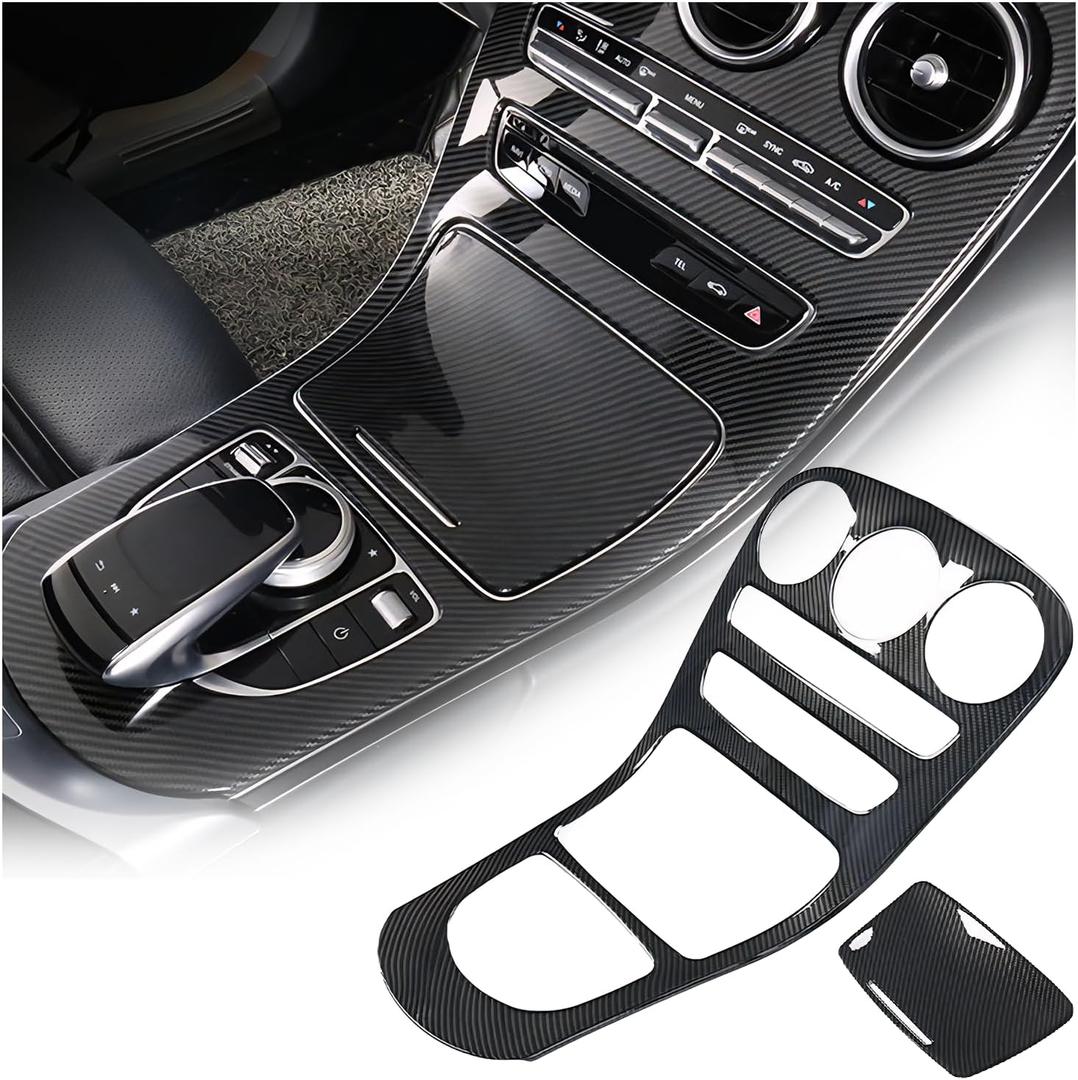 Center Console Gear Shift Panel Cover for Mercedes Benz C W205 2015-2018