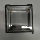 Retro Clear Glass Box Keepsake Jewelry Trinket Boxes Home Decor, Beveled Glass Display Box, 3.75x3.75x3 in